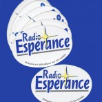 Lot de 12 autocollants Radio Espérance